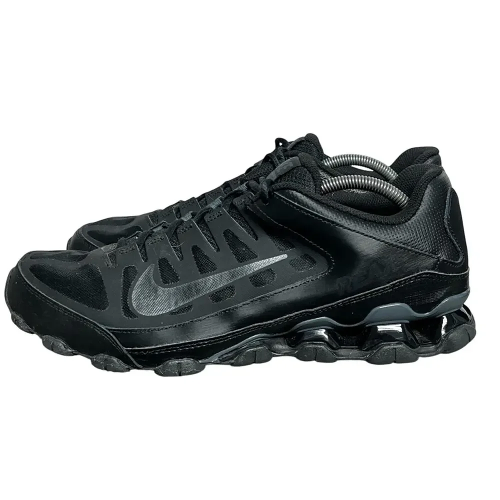 Nike Reax 8 TR Mesh Triple Black 621716-008 Men Size 11.5 Cross Training Shoes